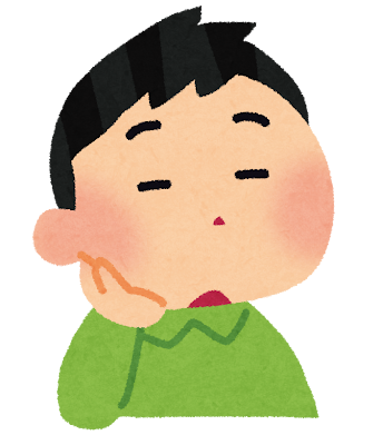ぼーっとしている男性のイラスト